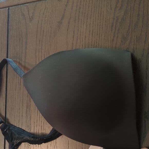 Victoria's Secret T-shirt Lightly Lined Wireless Bra 32D Black - Picture 3 of 12